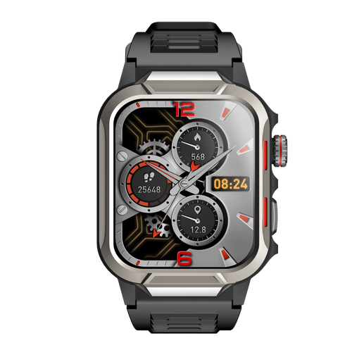 Runmefit ARMOR Outdoor-Smartwatch – mit Rahmen in Space Grey