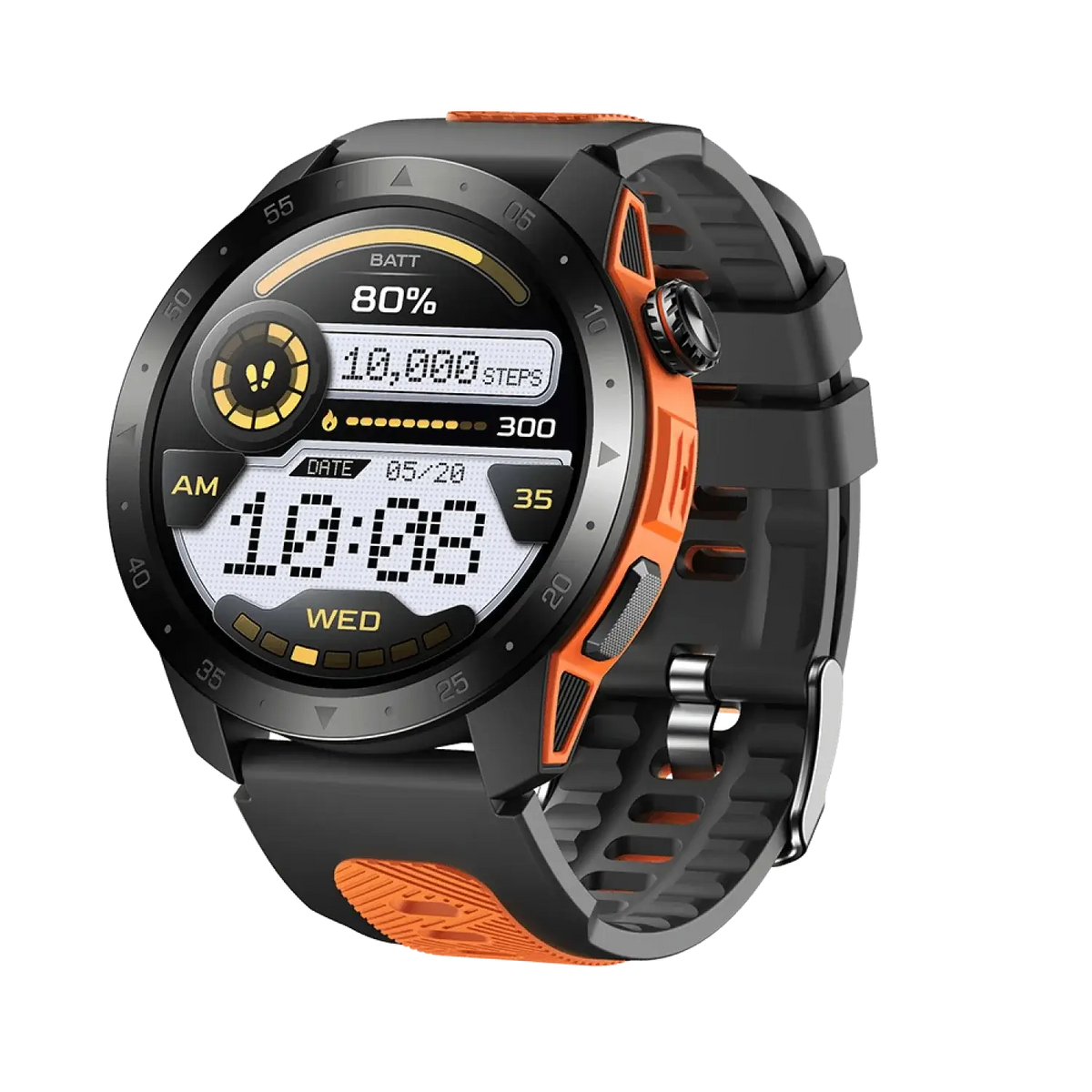 <tc>Runmefit</tc> GTX2 GPS Outdoor-Smartwatch – Limitierte Edition Orange